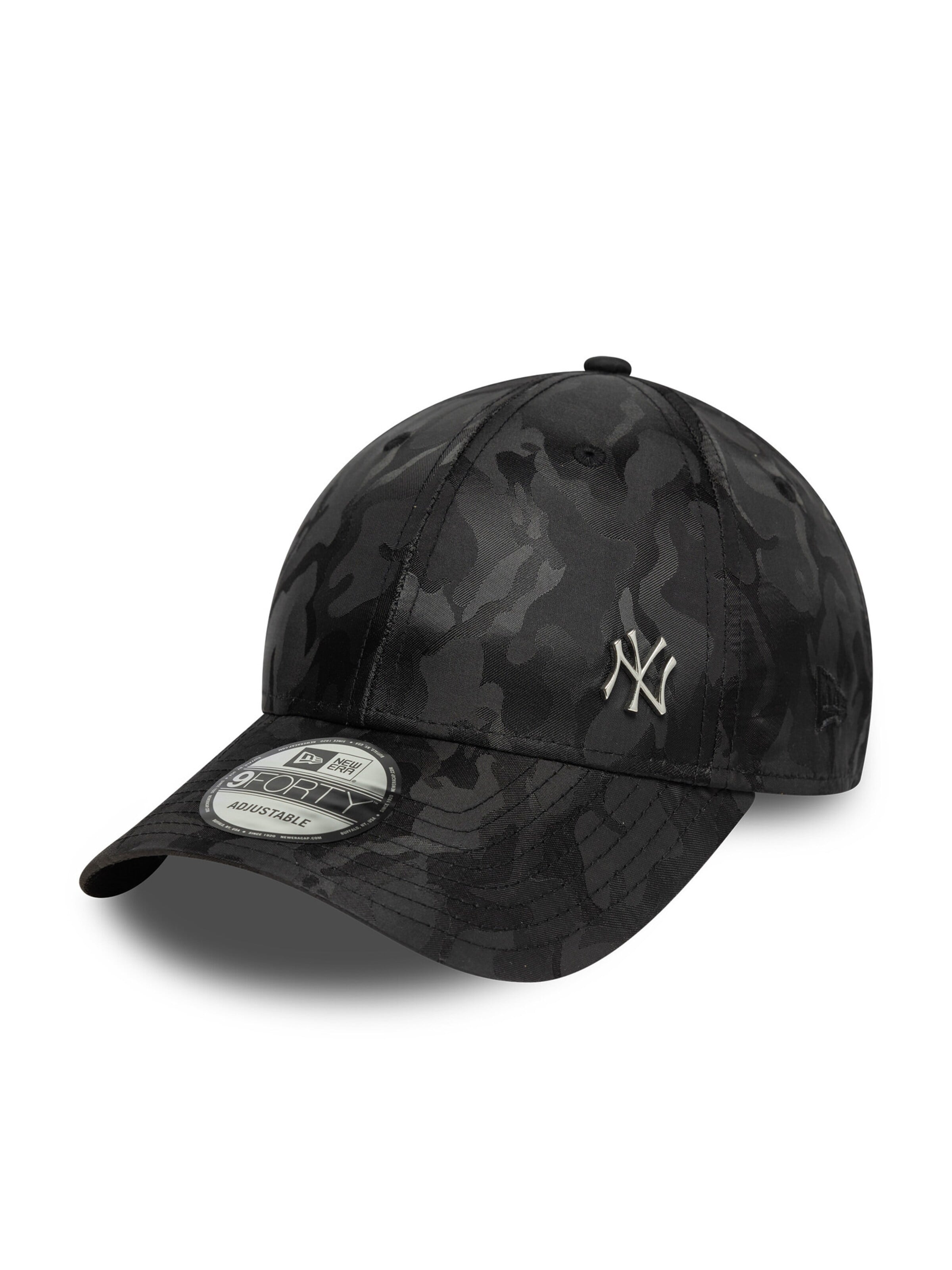Casquette de sport '9FORTY New York Yankees MLB Camo Flawless Pin' NEW ERA en noir : devant