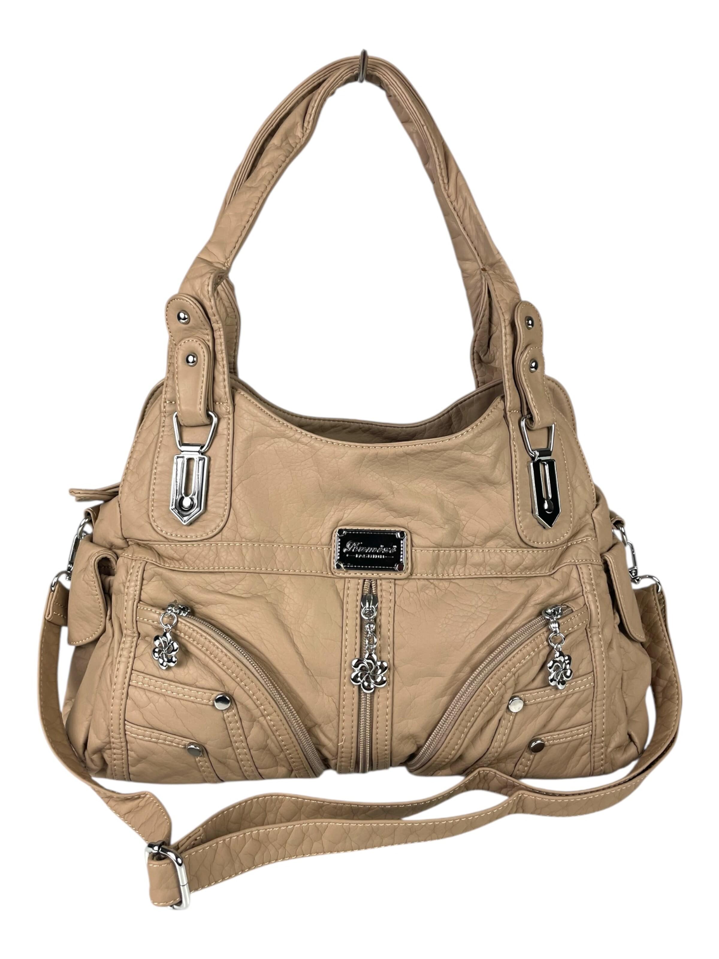 Borsa a spalla 'Schultertasche' di Kumixi in arancione: frontale