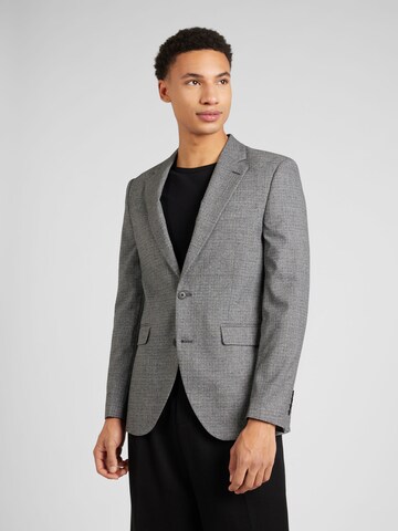 BURTON MENSWEAR LONDON Slim Fit Бизнес сако в сиво: отпред