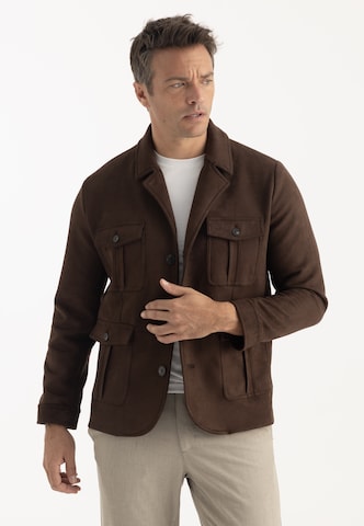 Felix Hardy Between-season jacket in Brown: front