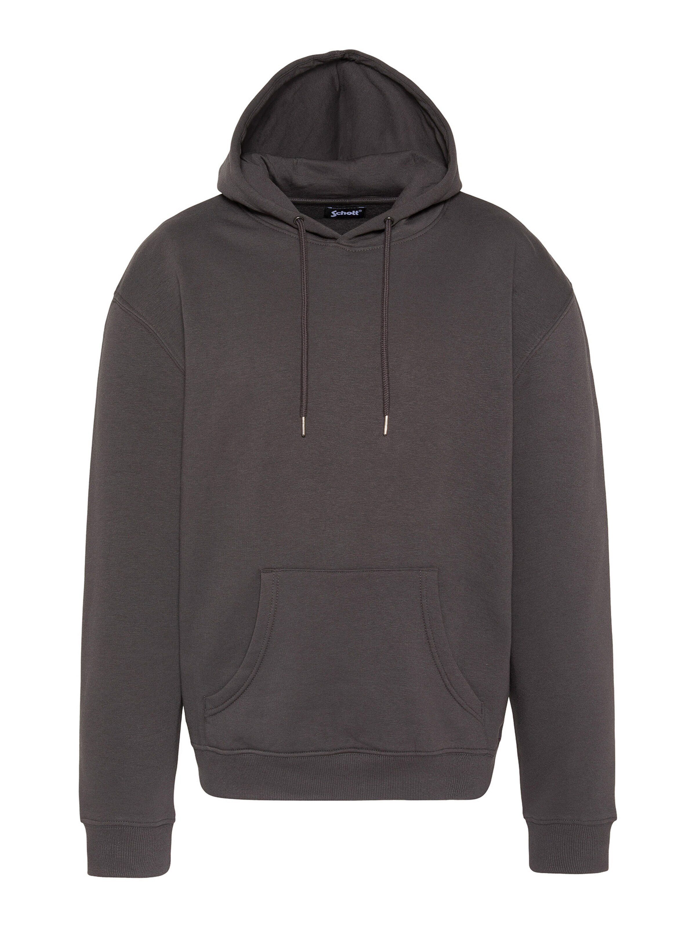 Schott NYC Sweatshirt in Grey: front