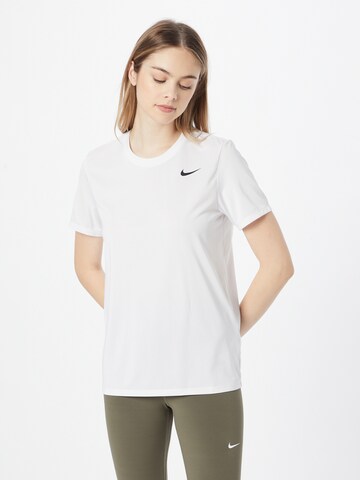 NIKE Λειτουργικό μπλουζάκι σε λευκό: μπροστά