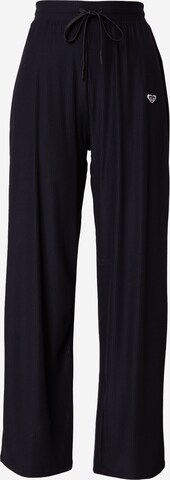 ROXY Wide leg Sportbroek 'RISE & VIBE' in Zwart: voorkant