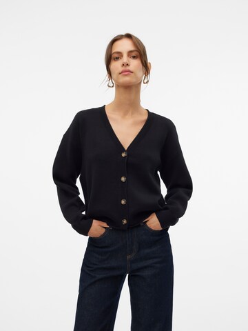 VERO MODA Strickjacke 'Gold' in Schwarz: Vorderseite