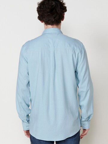 KOROSHI Regular fit Overhemd in Blauw