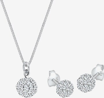 ELLI Jewelry Set in Silver: front