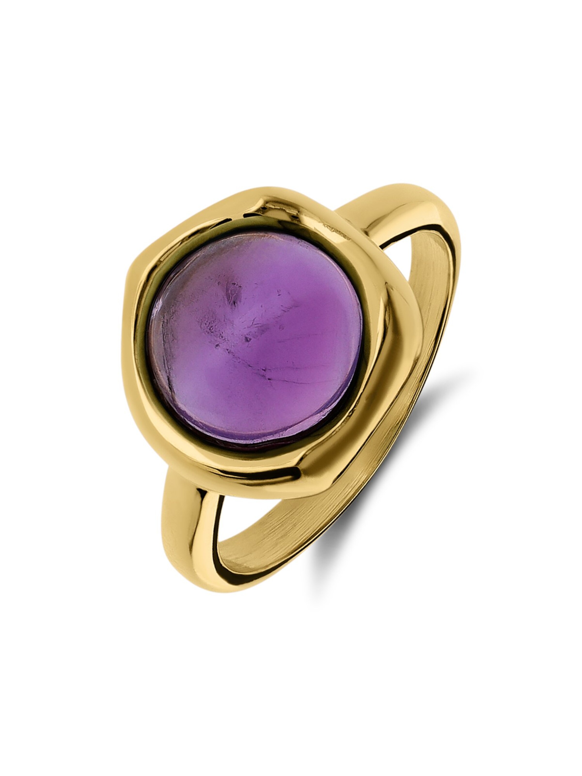 Lucardi Ring in Gold: Vorderseite