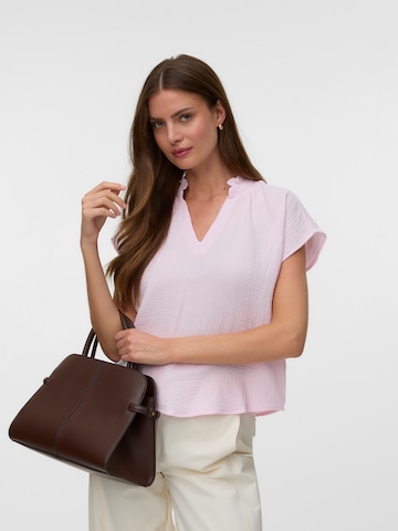 VERO MODA Bluzka 'VMNATALI' w kolorze różowy: przód