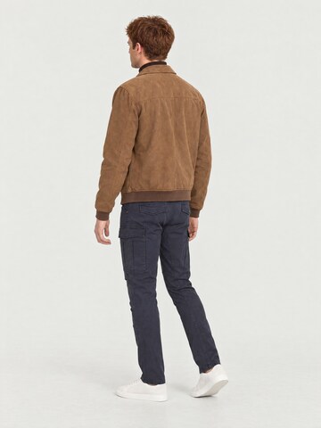 yazubi Regular Cargo Pants 'Jayden' in Blue
