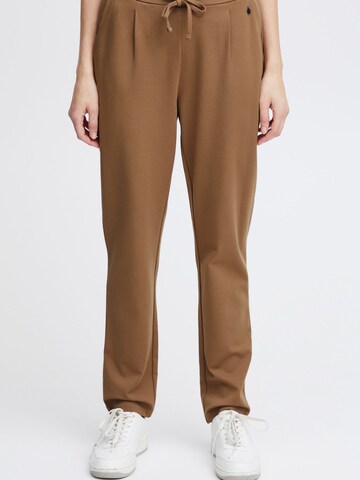 Effilé Pantalon Fransa en marron : devant