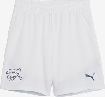 PUMA Regular Sportshorts 'Schweiz' in Weiß: predná strana