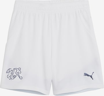 PUMA Regular Sportshorts 'Schweiz' in Weiß: predná strana