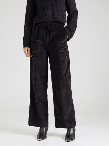 mazine Wide Leg Hose 'Niona' in Schwarz: Vorderseite