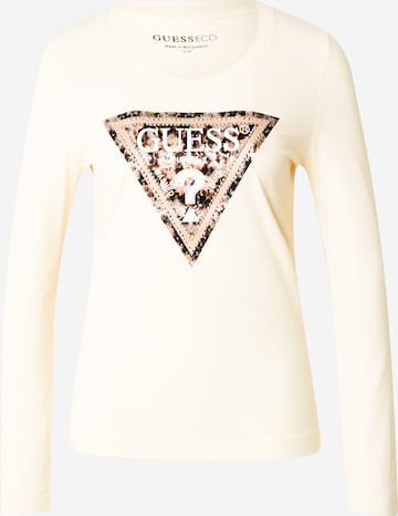 T-shirt GUESS en blanc : devant