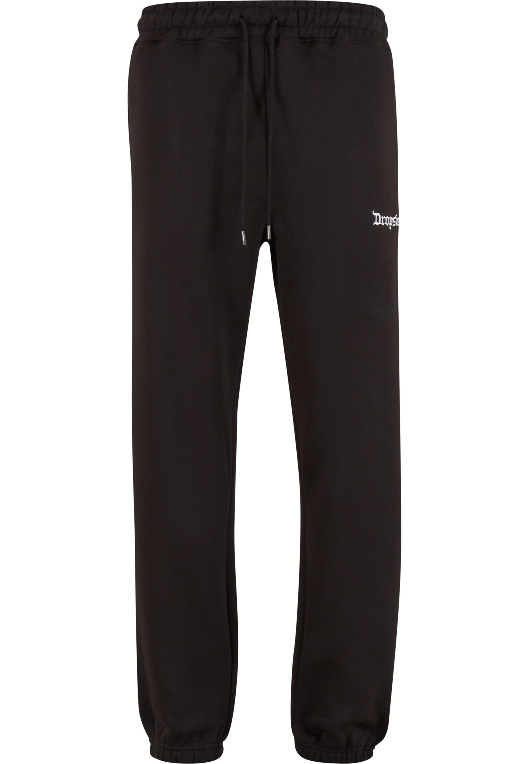 Dropsize Loosefit Broek in Zwart: voorkant