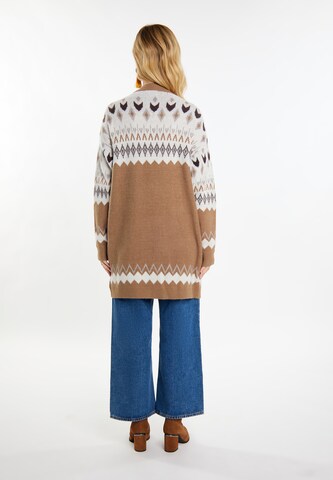 usha FESTIVAL Knit Cardigan 'Rakata' in Brown