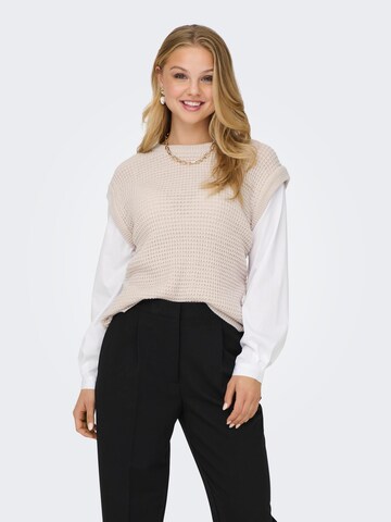 ONLY Sweater 'VIANI' in Beige: front
