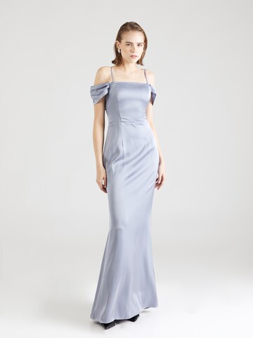 Lipsy Evening Dress in Blue: front