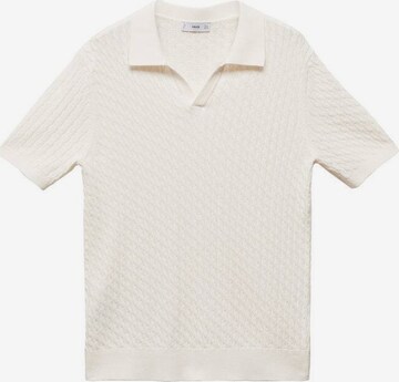 MANGO MAN Shirt 'Treccia' in White: front