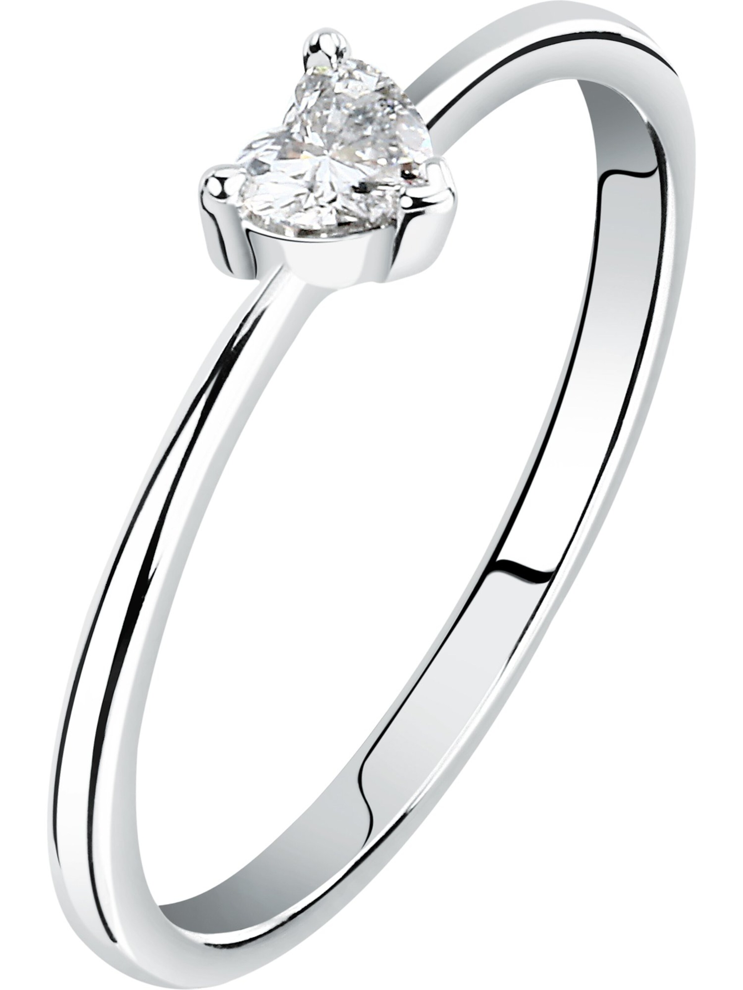 Live Diamond Ring in Silber: Vorderseite