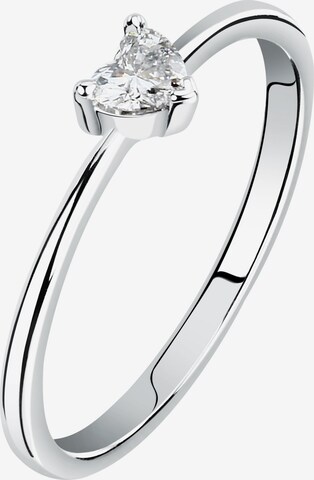 Live Diamond Ring in Silver: front