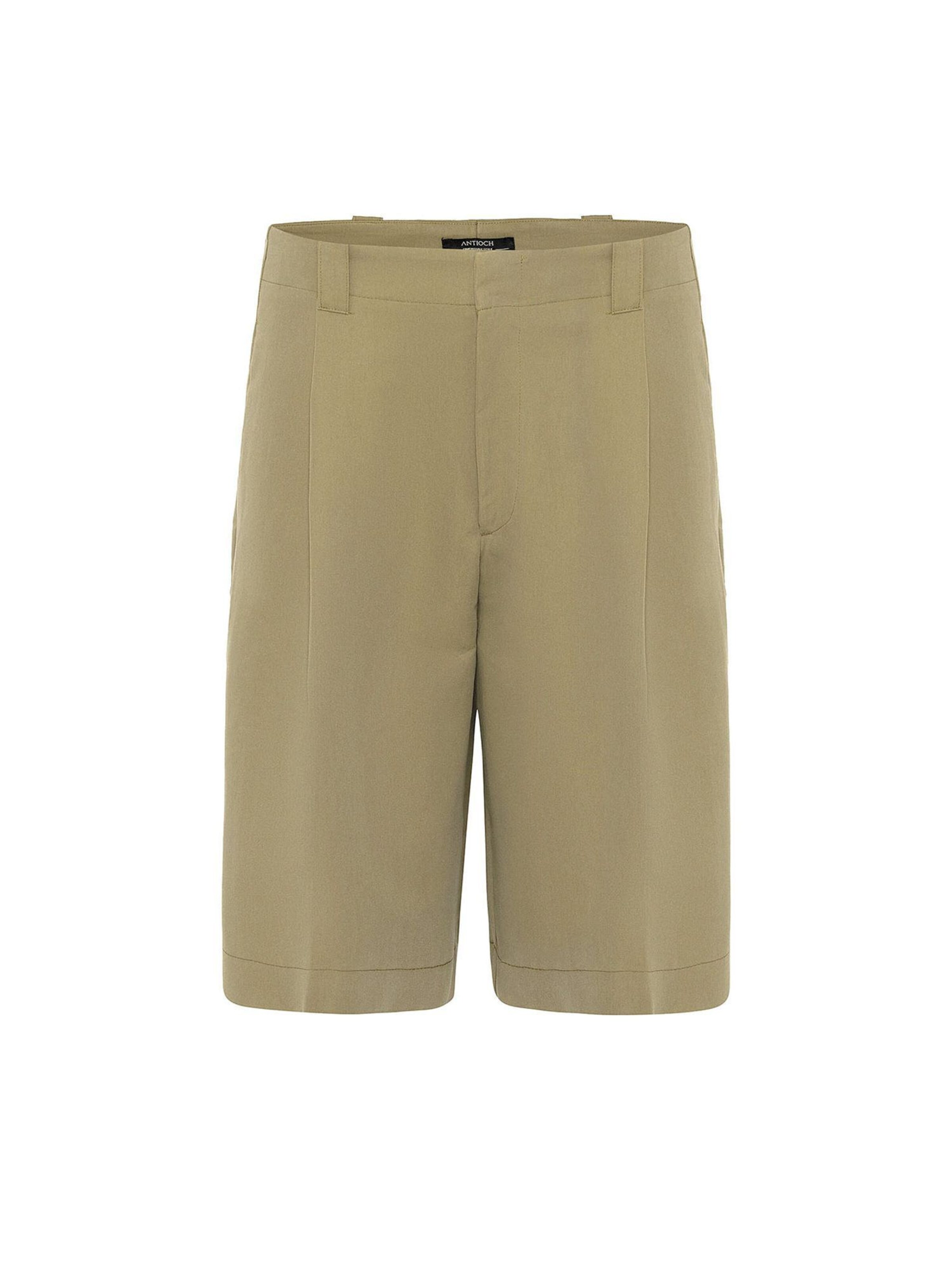 Antioch Широка кройка Панталон с ръб в зелено: отпред