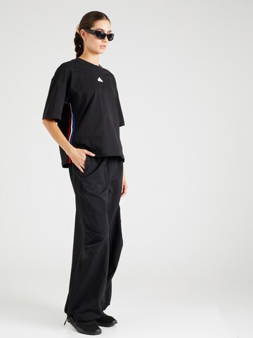 ADIDAS SPORTSWEAR Wide Leg Urheiluhousut 'City Escape' värissä musta