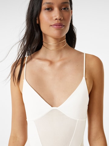 Bershka Shirt bodysuit in White