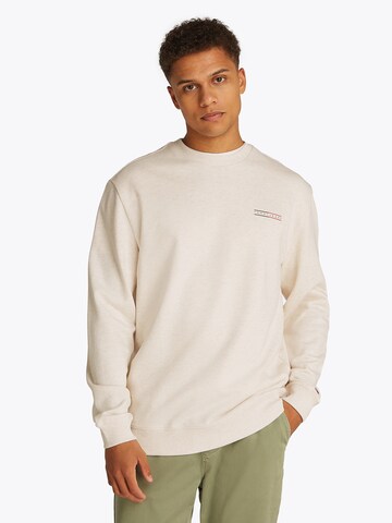 Tommy Jeans - Sudadera en beige: frente