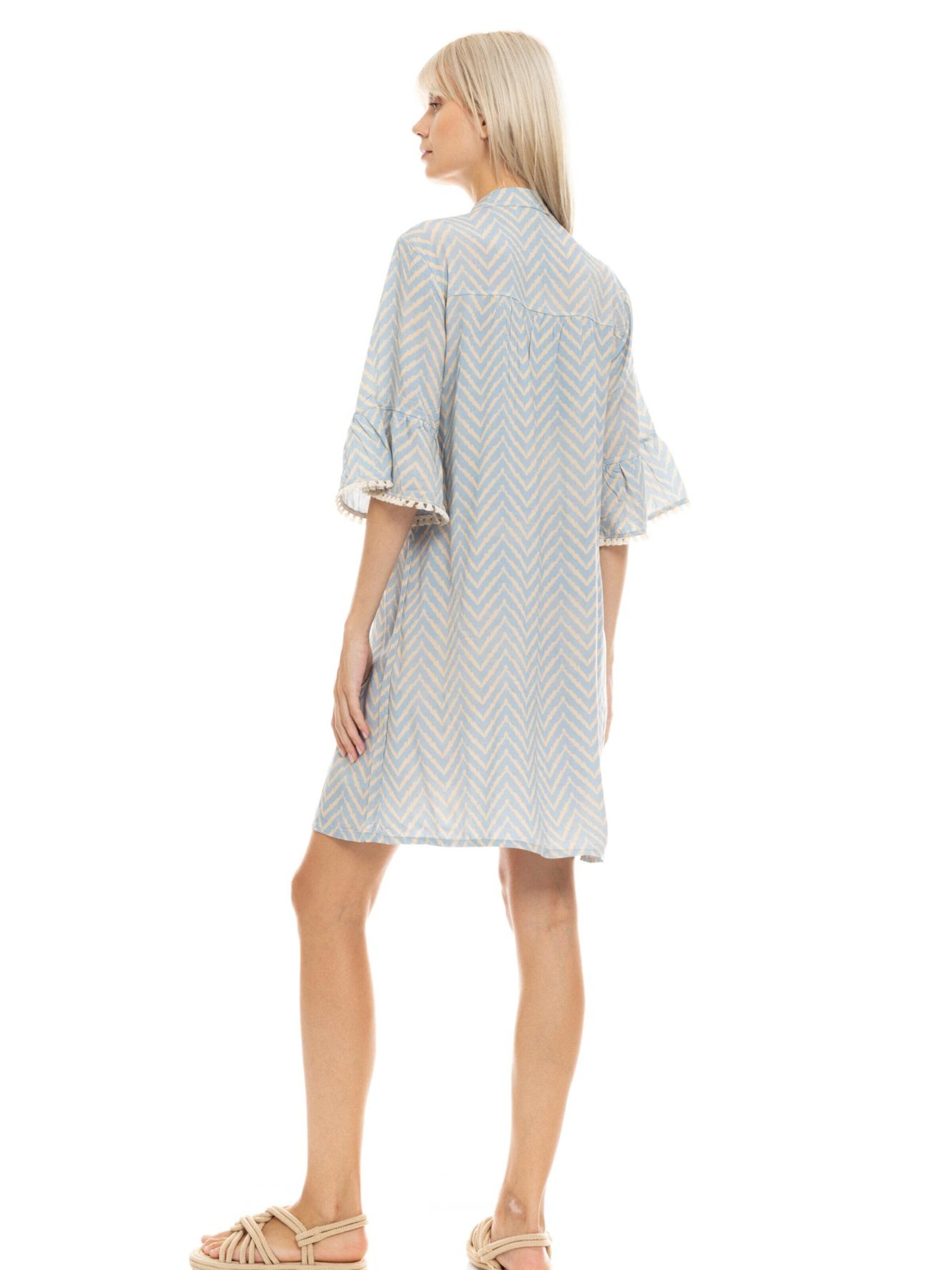 Pink Label - Vestido de verano 'BEACHWEAR CABANA' en azul