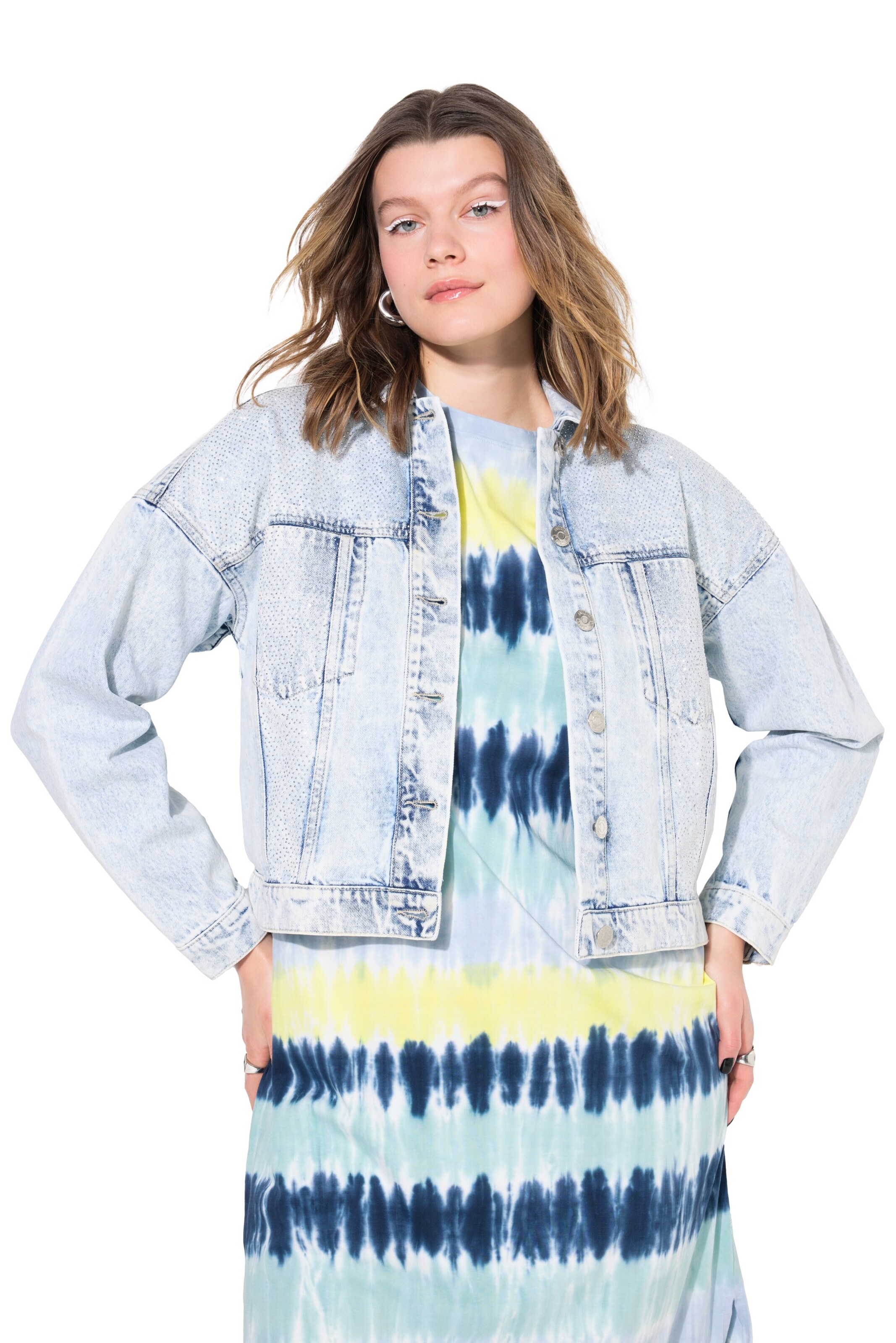 Studio Untold Tussenjas in Blauw: voorkant