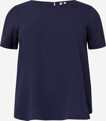 ONLY Carmakoma - Blusa 'LUXMIE' em azul: frente