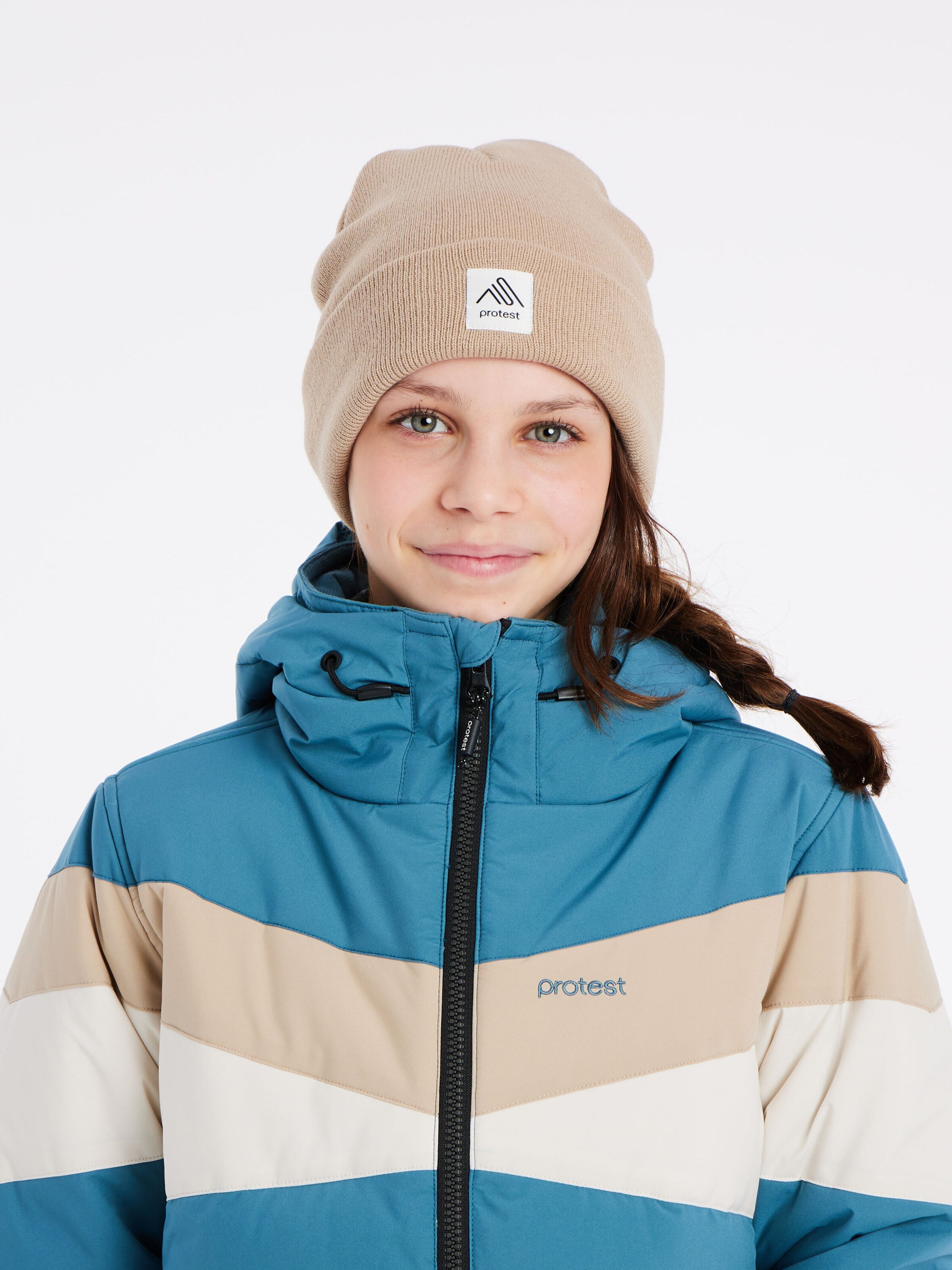 PROTEST Athletic Jacket 'PRTSISKIN JR' in Blue
