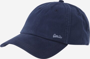 Casquette Superdry en bleu : devant