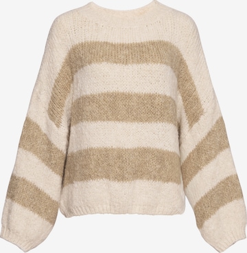 Lilavie Strickpullover ' Alesaa ' in Beige: Vorderseite