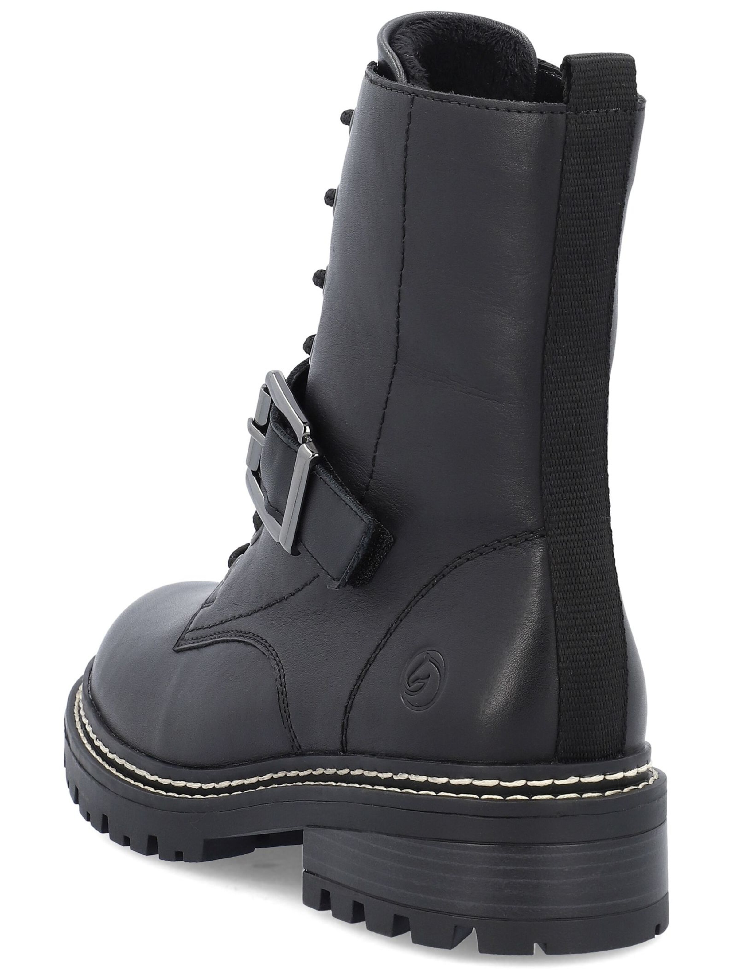 REMONTE Schnürstiefelette in Schwarz