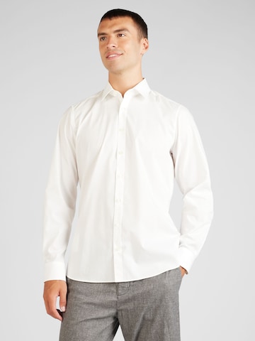 OLYMP Slim fit Business shirt 'Level 5' in Beige: front