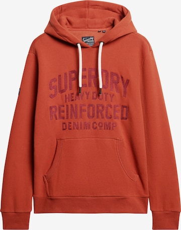 Sweat-shirt Superdry en orange : devant