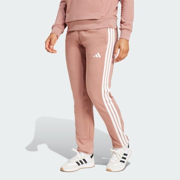 ADIDAS SPORTSWEAR Tapered Sportbroek 'Essentials' in Roze: voorkant