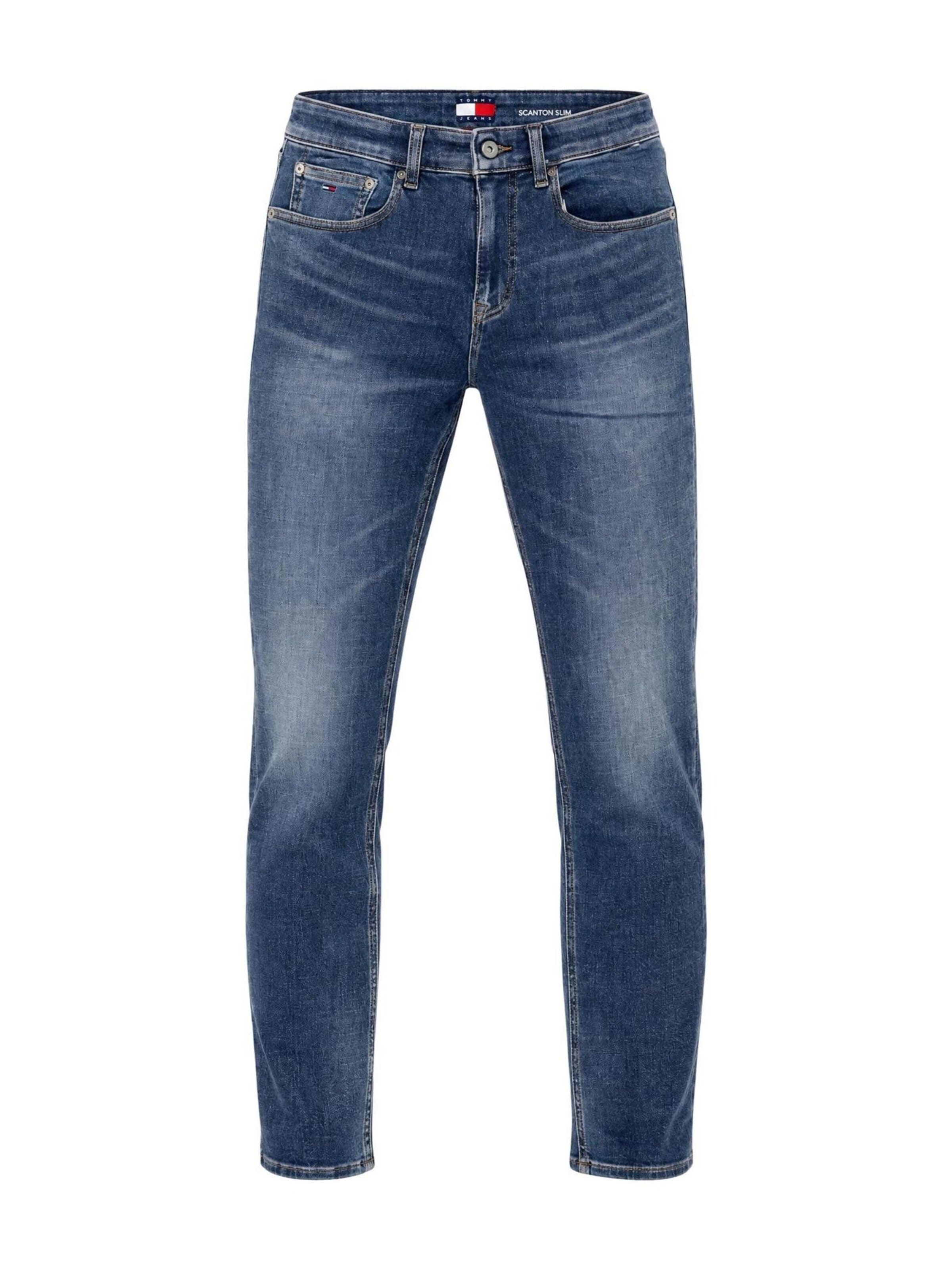 Tommy Jeans Regular Jeans 'SCANTON SLIM CJ1262 DM0DM23346' in Blauw: voorkant