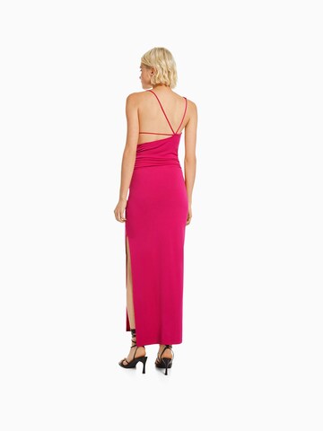Bershka Společenské šaty – pink