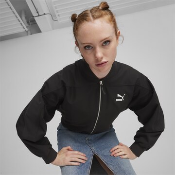 PUMA Jacke 'Classics Shiny' in Schwarz: predná strana