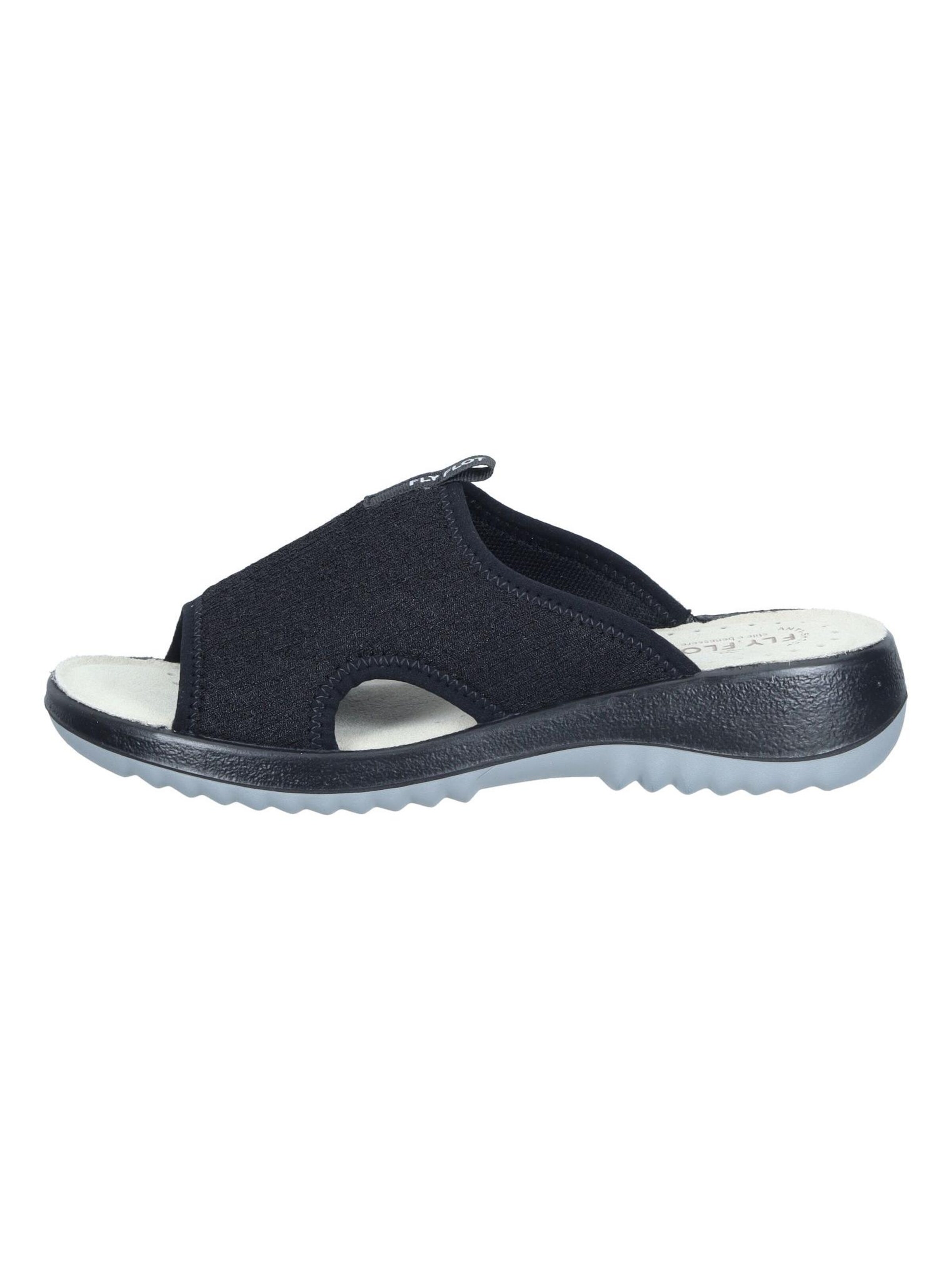 FLY FLOT Mules in Black