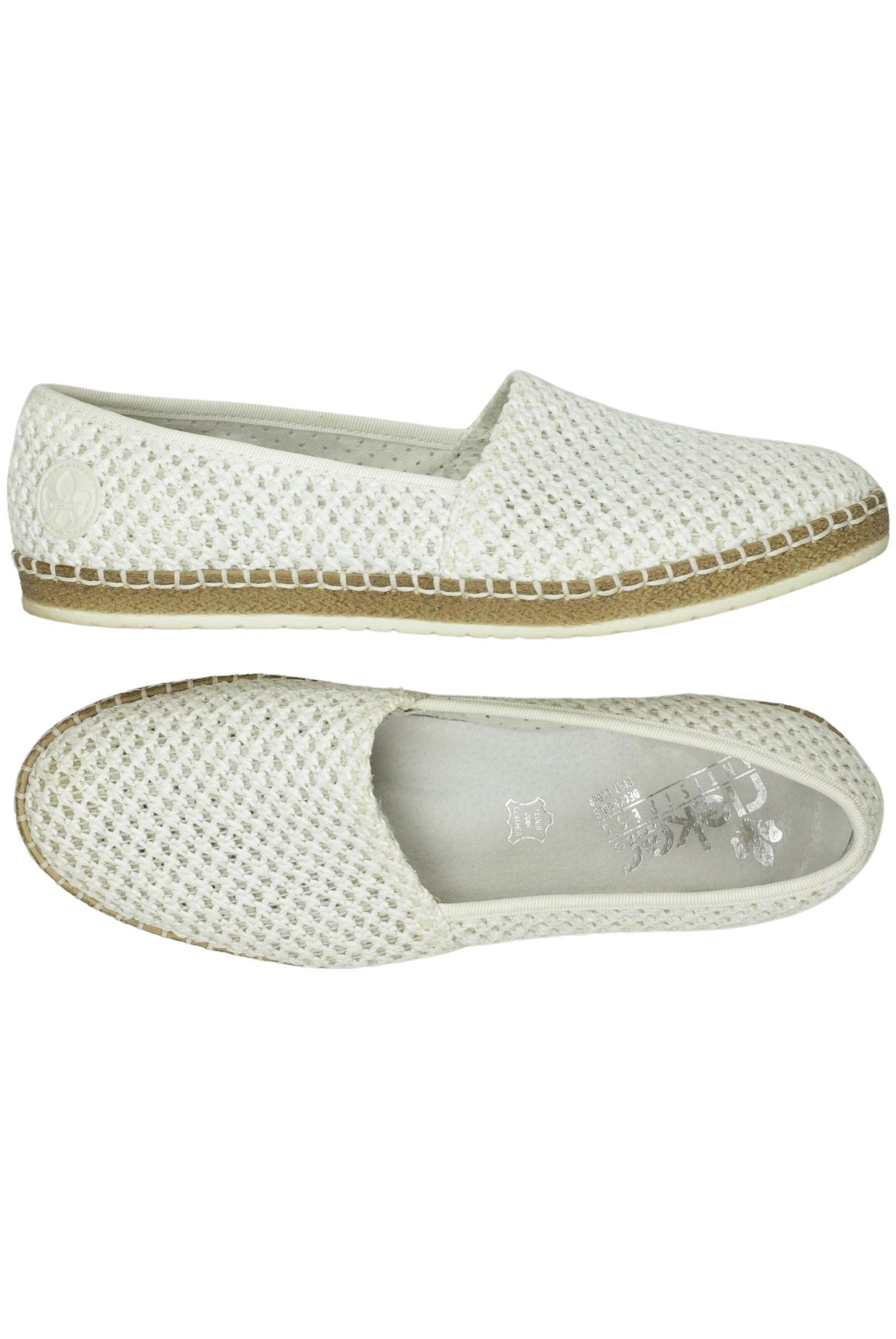 Rieker Flats & Loafers in 40 in White: front