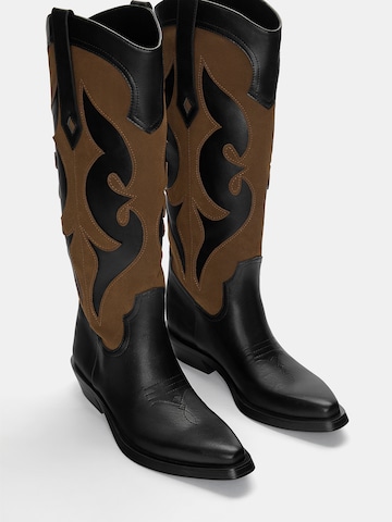 Bottes de cowboy Pull&Bear en noir