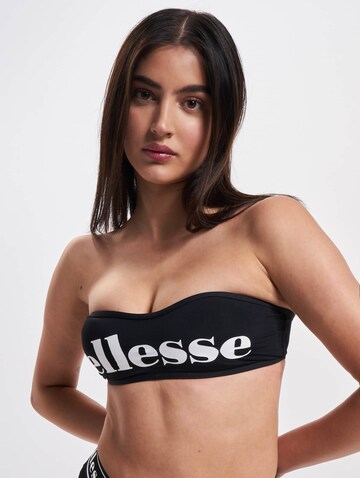 ELLESSE Bandeau Bikinitop 'Solaro' in Schwarz