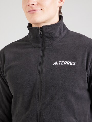 ADIDAS TERREX Функциональная флисовая куртка 'Essentials' в Черный