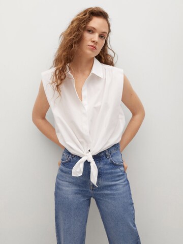 MANGO Blouse 'FLORI' in White: front