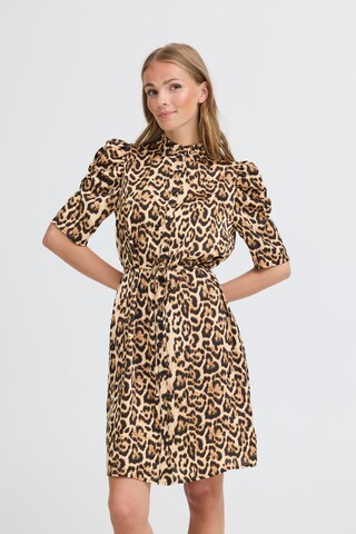 ICHI Kleid in Braun: Vorderseite