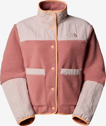 THE NORTH FACE Fleece Jacket in Pink: front